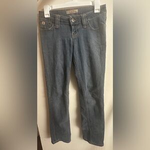 Paris Blues Low Waisted Straight Leg Blue Jeans